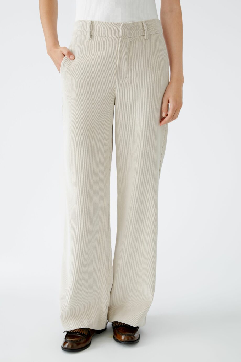 Oui Damen Cordhose